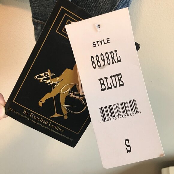 NWT Excelled Authentic Elvis Presley Denim Jean Jacket Size S - Picture 7 of 9